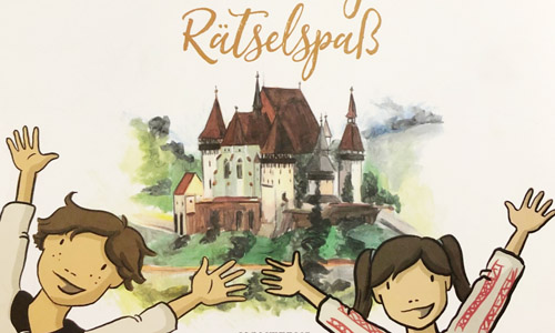 Buchcover: Kirchenburgen Rätselspaß. Rätselheft für Kinder (Ausschnitt)