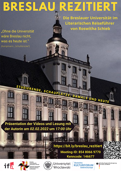 02.02.2022, 17:00 Uhr: »Breslau rezitiert«