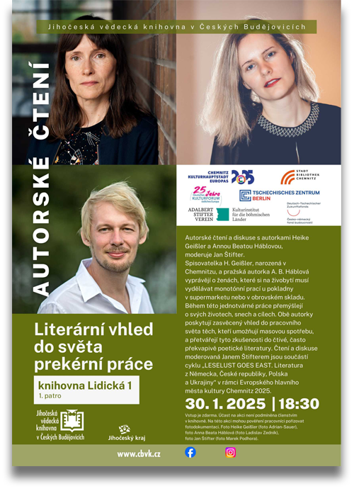 Literární hled do sveta prekérní práce. Heike Geißler, Anna Beata Háblová, Jan Štifter Literární hled do sveta prekérní práce. Heike Geißler, Anna Beata Háblová, Jan Štifter