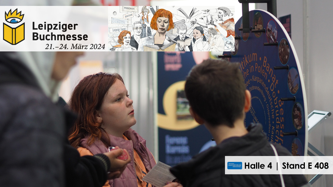 Das Deutsche Kulturforum östliches Europa und seine Partnerinstitutionen auf der Leipziger Buchmesse 2024 Platzhalterdarstellung für ausgewählte Veranstaltungen