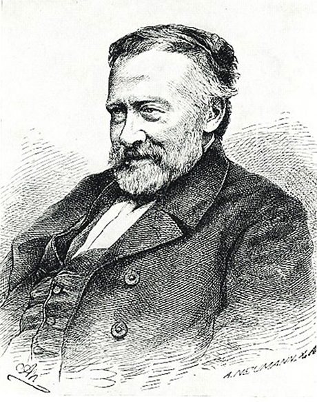 Alexis Willibald, Holzschnitt von Adolf Neumann von 1872. © wikimedia commons
