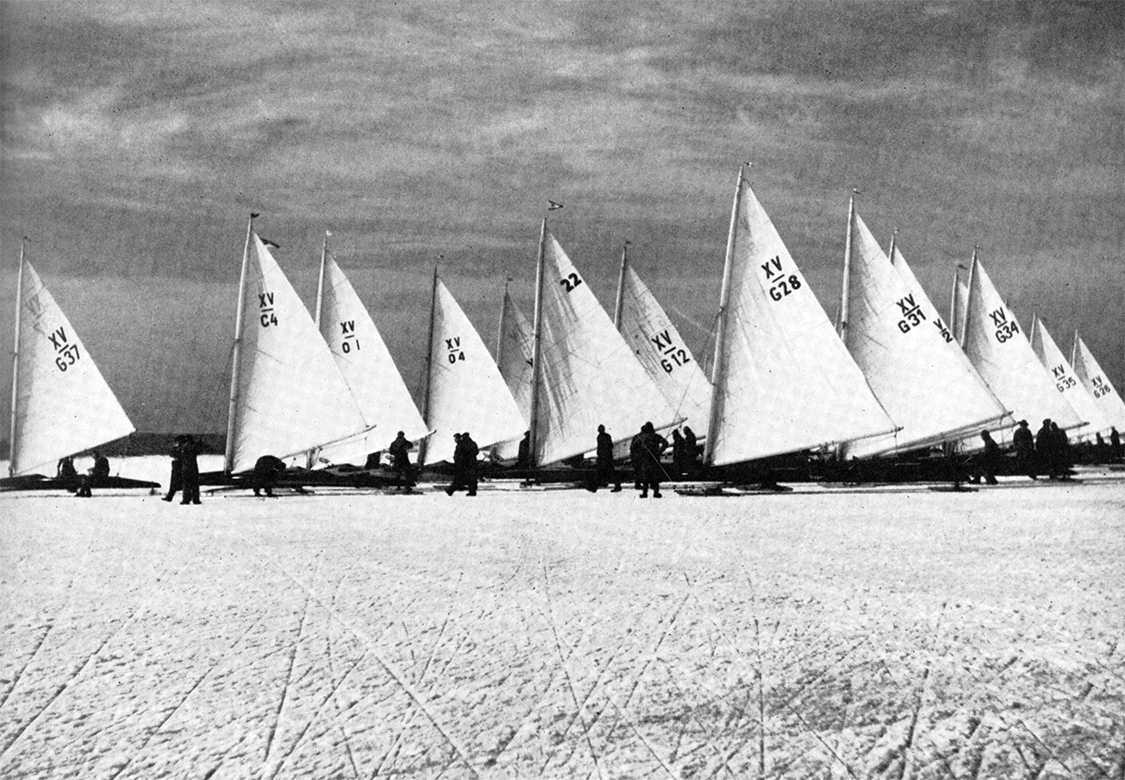 Deutsche Eissegelwoche auf dem masurischen Schwenzaitsee in den 1930er Jahren. Foto:&nbsp;©&nbsp;Ostpreußisches&nbsp;Landesmuseum