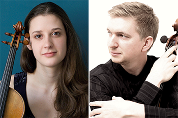 Eva Jamník (Violine) und Tomáš Jamník (Violoncello)