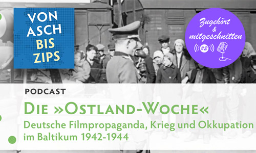 Das Foto zeigt die Abfahrt zur Zwangsarbeit 1944 nach Deutschland | Collage: Saskia Aberle/André Werner, © DKF