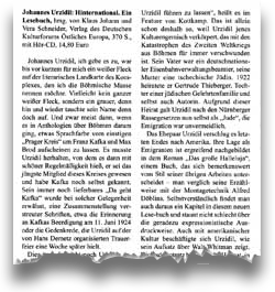 Rezension: lichtung – ostbayerisches magazin • № 3/2011 • 01.07.2011: Kaufargumente, denen man sich nicht entziehen kann (Ausriss) Rezension: lichtung – ostbayerisches magazin • № 3/2011 • 01.07.2011: Kaufargumente, denen man sich nicht entziehen kann (Ausriss)