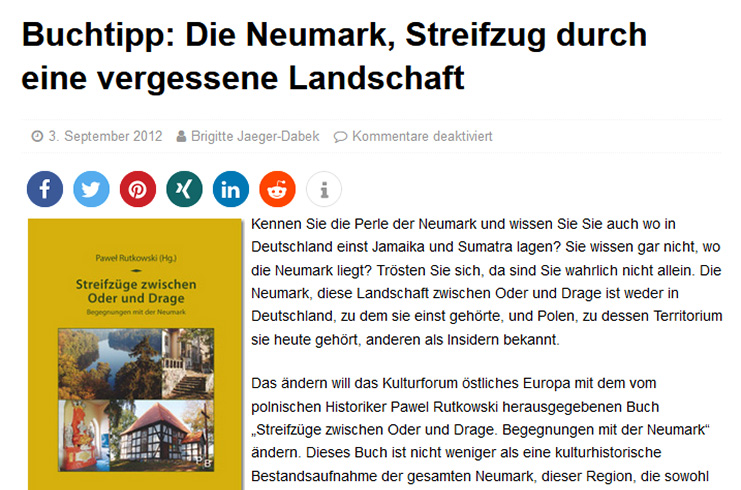 Screenshot: polen-magazin, 03.09.2012, Buchtipp: Neumark Screenshot: polen-magazin, 03.09.2012, Buchtipp: Neumark