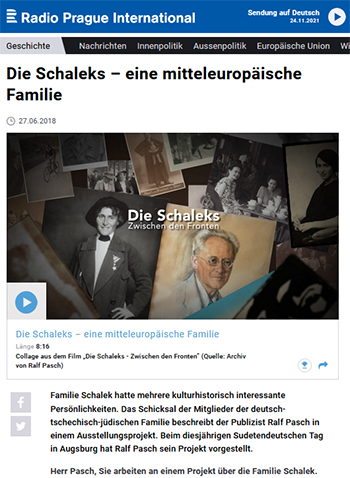 Screenshot: Radio Prag International, 27.06.2018, Die Schaleks – eine mitteleuropäische Familie Screenshot: Radio Prag International, 27.06.2018, Die Schaleks – eine mitteleuropäische Familie