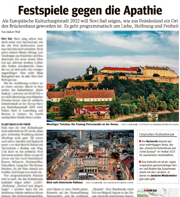 WAZ, 28.12.2021: Festspiele gegen die Apathie (Ausschnitt) WAZ, 28.12.2021: Festspiele gegen die Apathie (Ausschnitt)