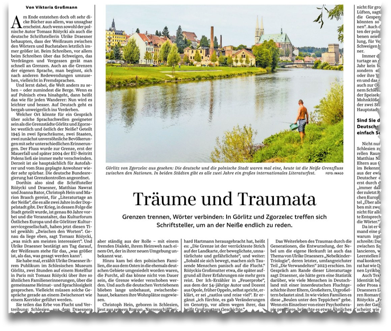 Süddeutsche Zeitung, 15.04.2025: Träume und Traumata (Ausschnitt)