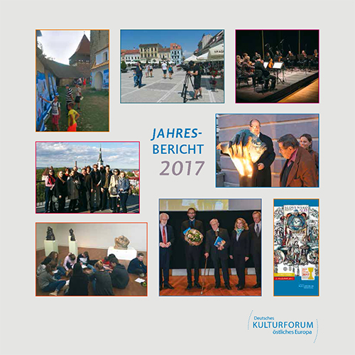 Cover: Jahresbericht 2017 des Deutschen Kulturforums östliches Europa Jahresbericht2017 Cover 500x500