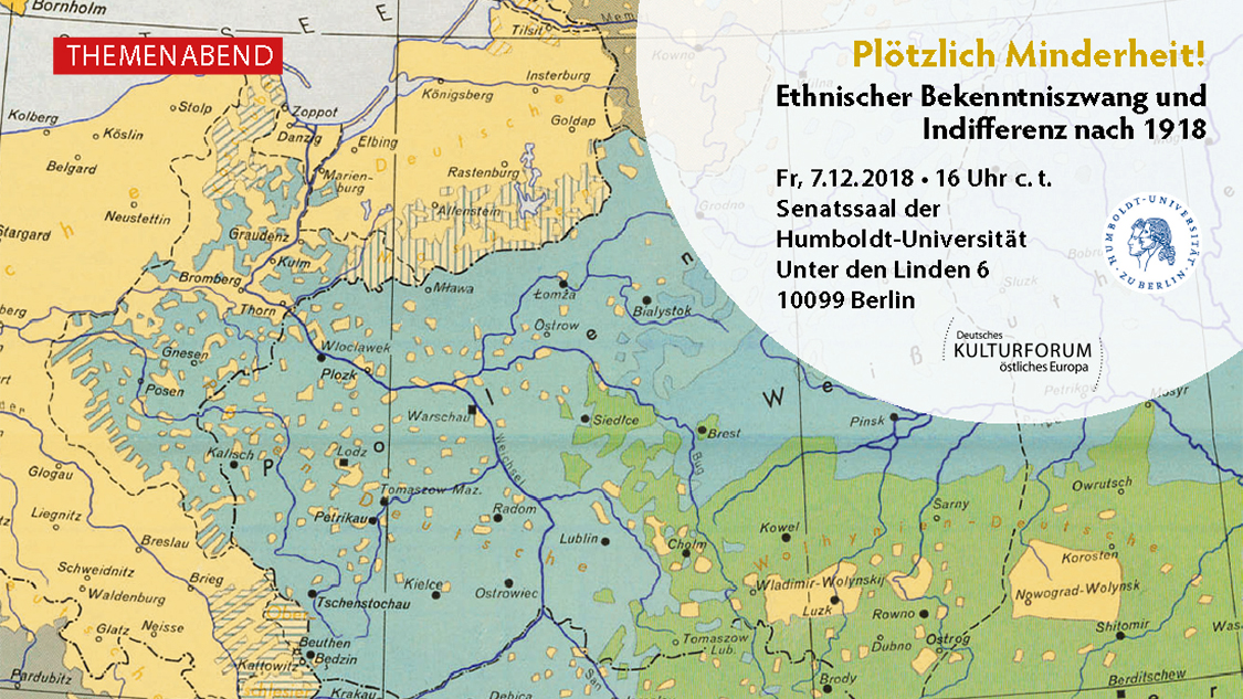 Plötzlich Minderheit! Ethnischer Bekenntniszwang und Indifferenz nach 1918 - Veranstaltungen